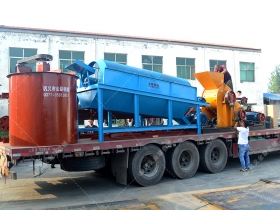 正能量不良网站生产线发货图片_双级粉碎机_滚筒筛分机